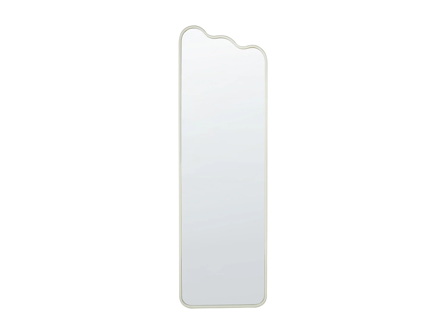 Miroir ABZAC 45 cm 145 cm Métal Blanc cassé