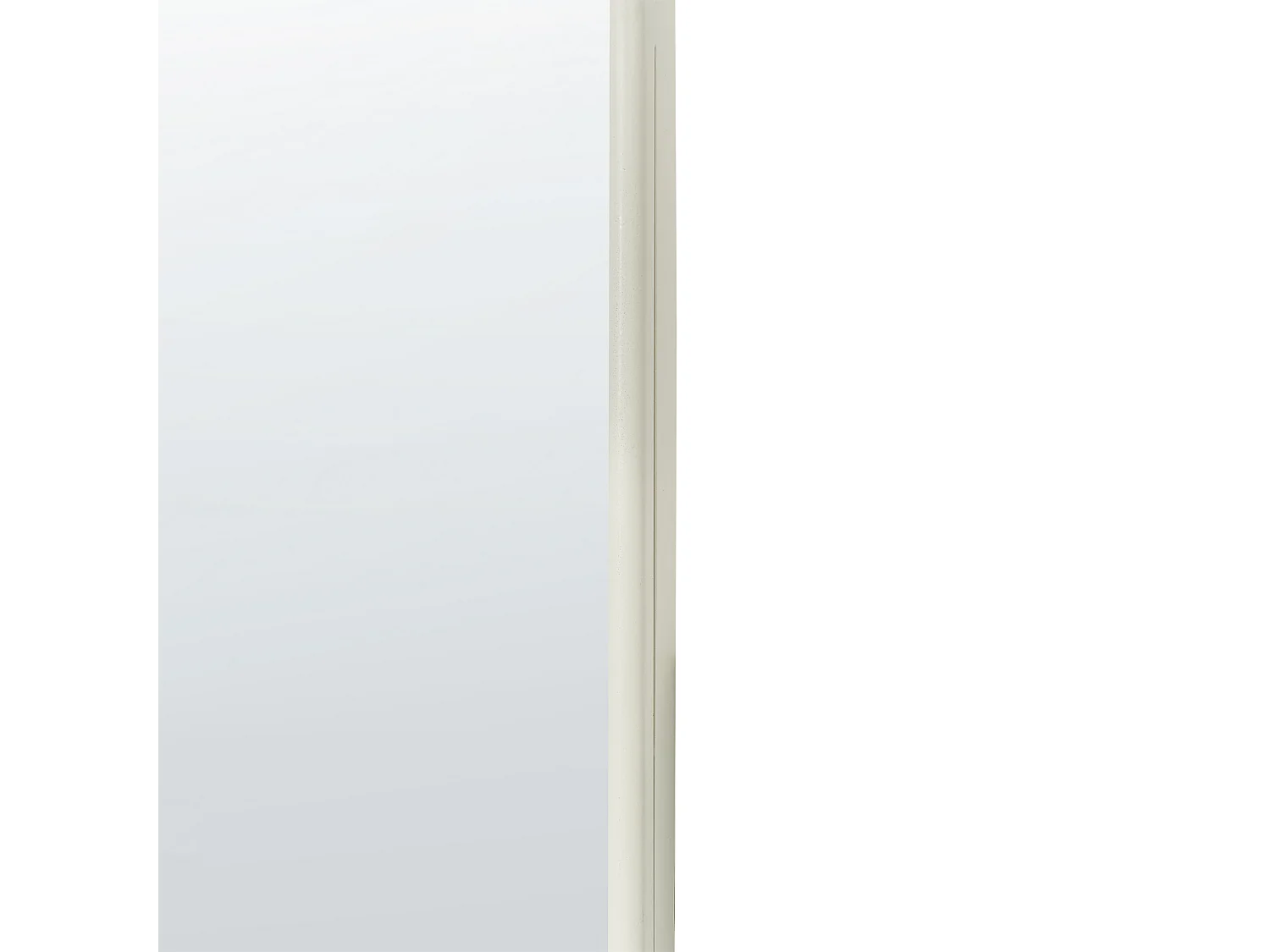 Espelho ABZAC 45 cm 145 cm Metal Branco creme