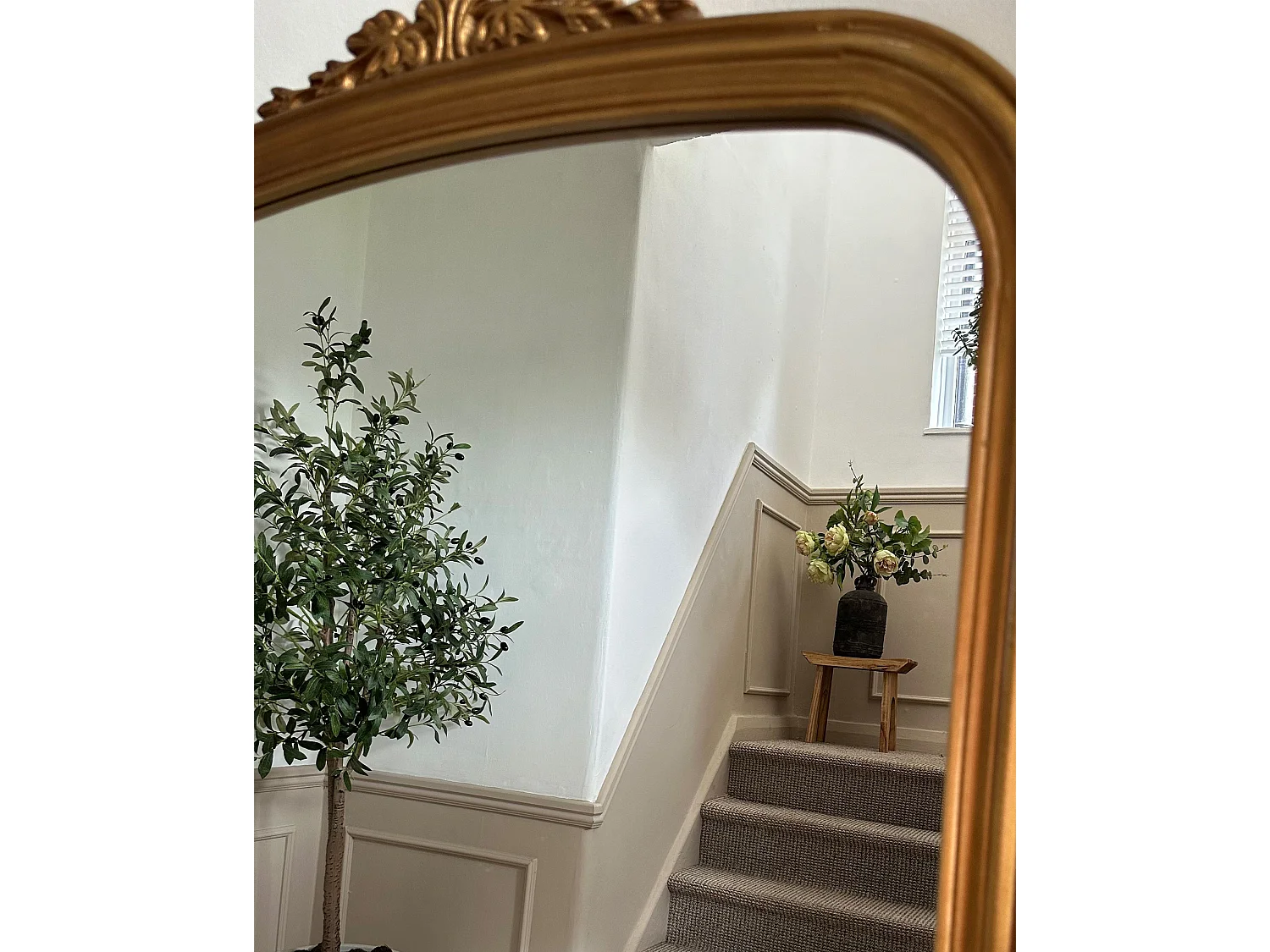 Miroir SUSSEY 75 cm 78 cm Métal Doré