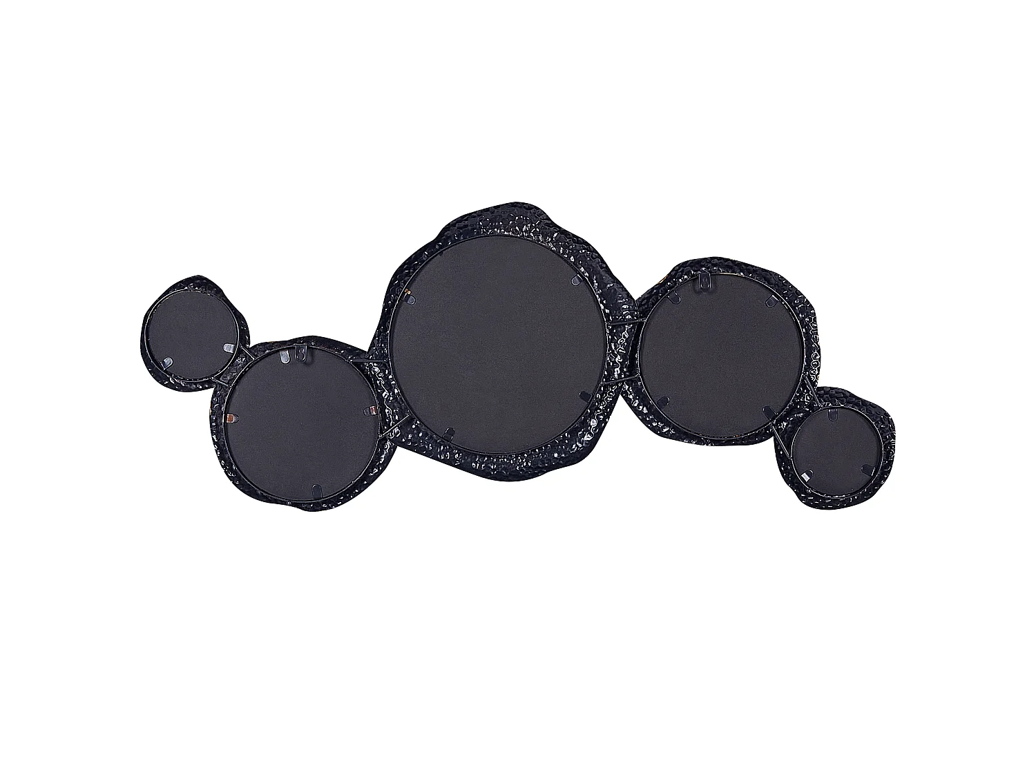 Lustro ścienne CHARNY 109 cm 44 cm Metal Czarny/ złoty