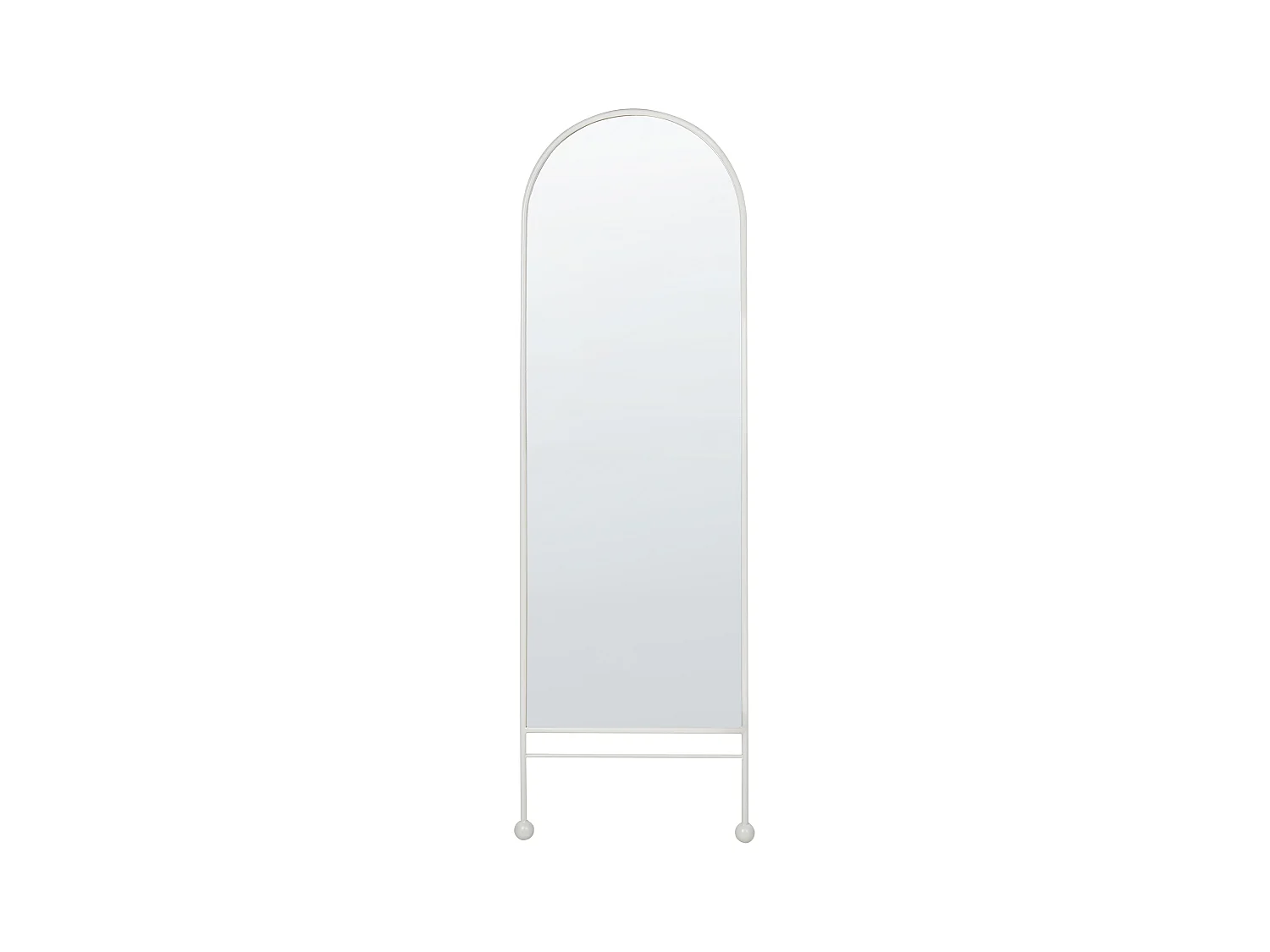 Miroir JARNAGES 45 cm 145 cm Métal Blanc