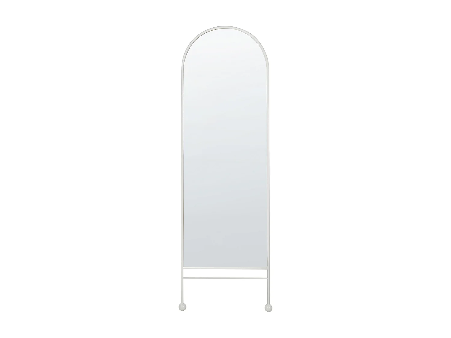 Espelho JARNAGES 45 cm 145 cm Metal Branco