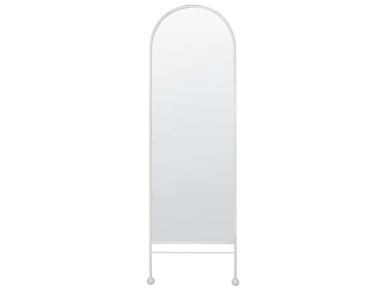 Wandspiegel JARNAGES 45 cm 145 cm Metall Weiss