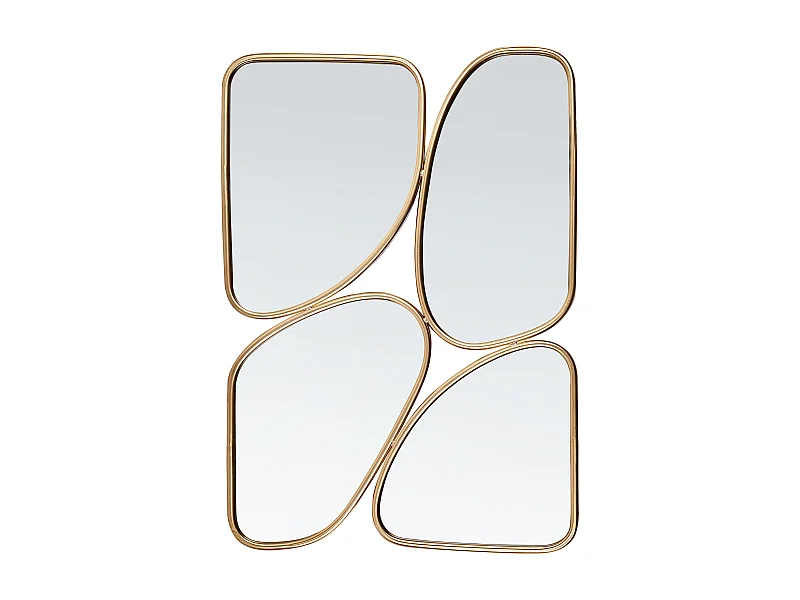 Miroir DIANCEY 70 cm 100 cm Métal Doré