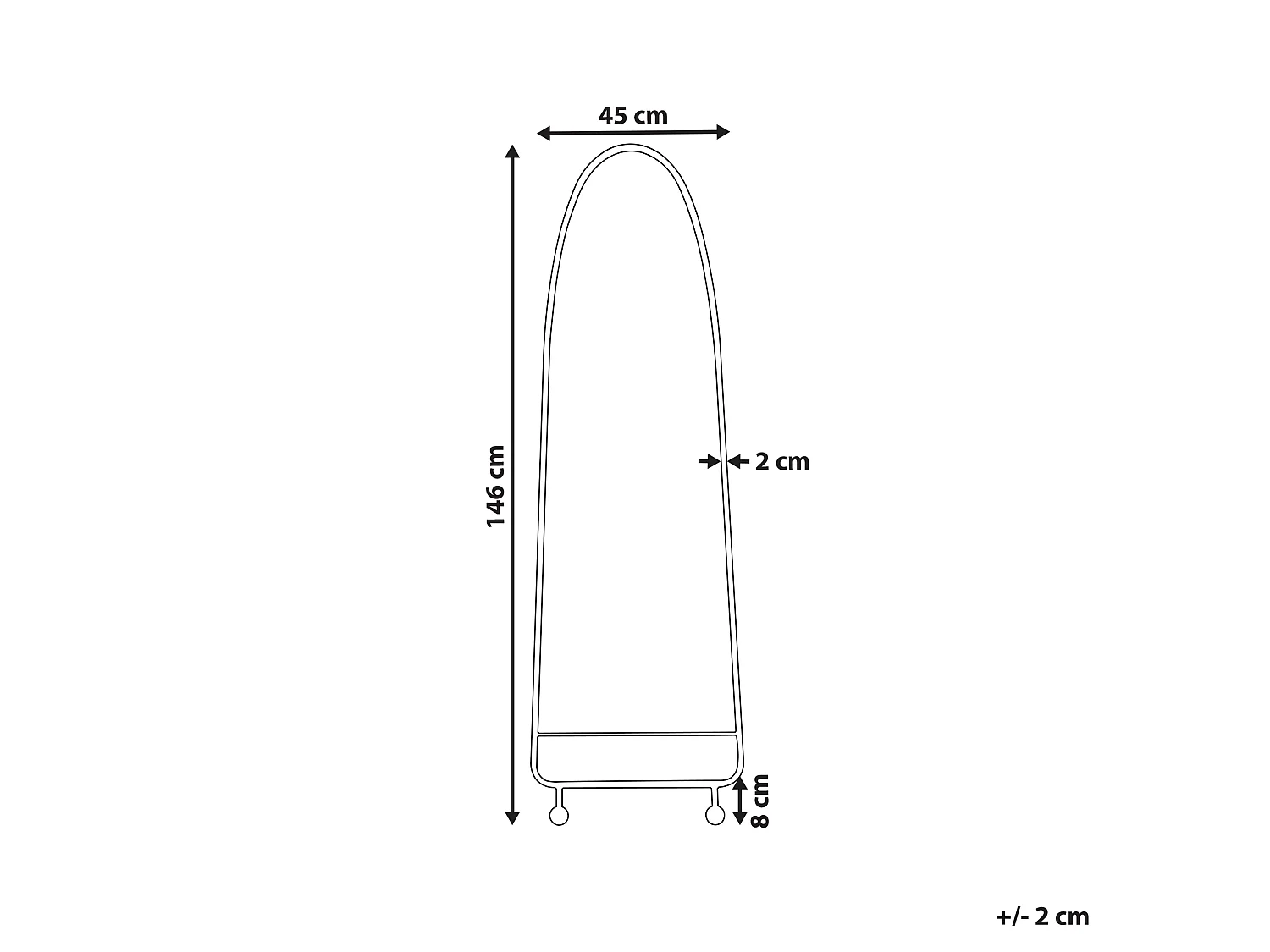 Miroir PARNAY 45 cm 146 cm Métal Vert olive