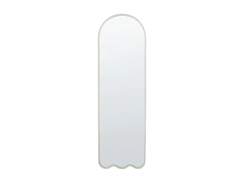 Miroir BUSSY 45 cm 145 cm Métal Blanc cassé