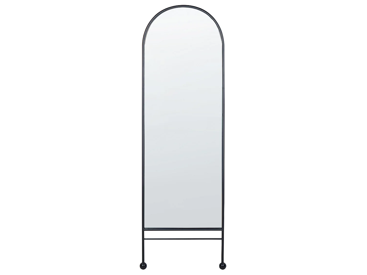 Wandspiegel JARNAGES 45 cm 145 cm Metall Schwarz