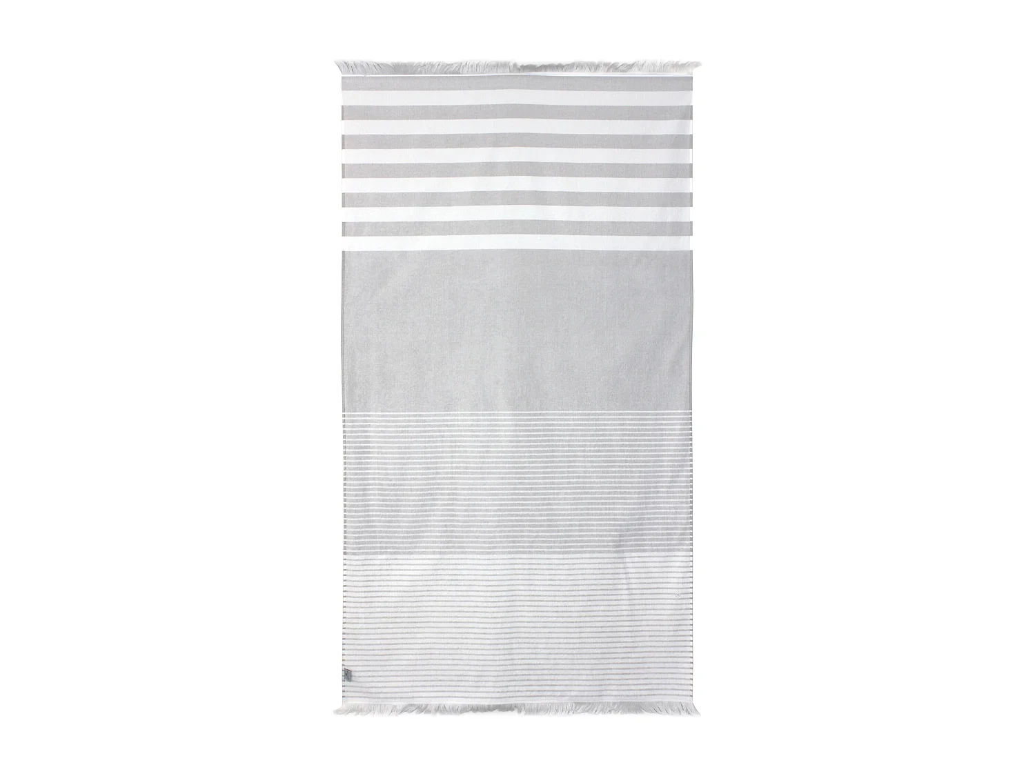 Drap de plage Fouta 100x180 cm coton 290 g/m² VENTSPILS Rayures Beiges