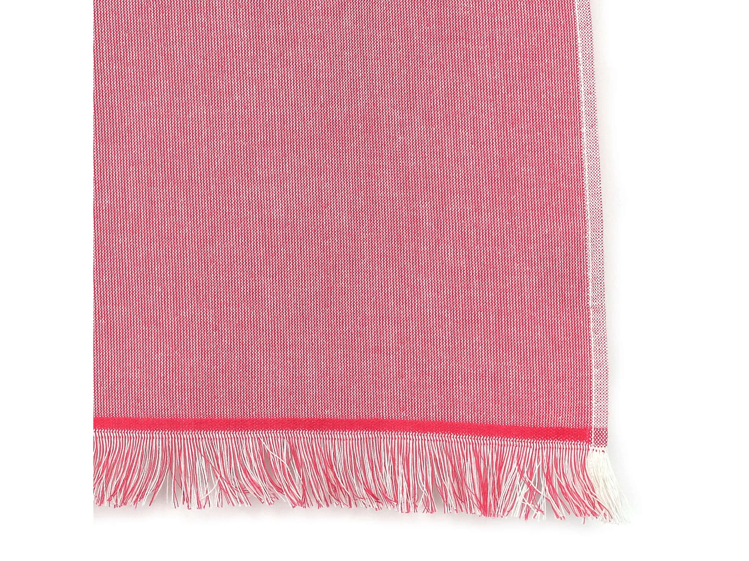 Drap de plage Fouta 100x180 cm coton 290 g/m² LUBECK Rouge