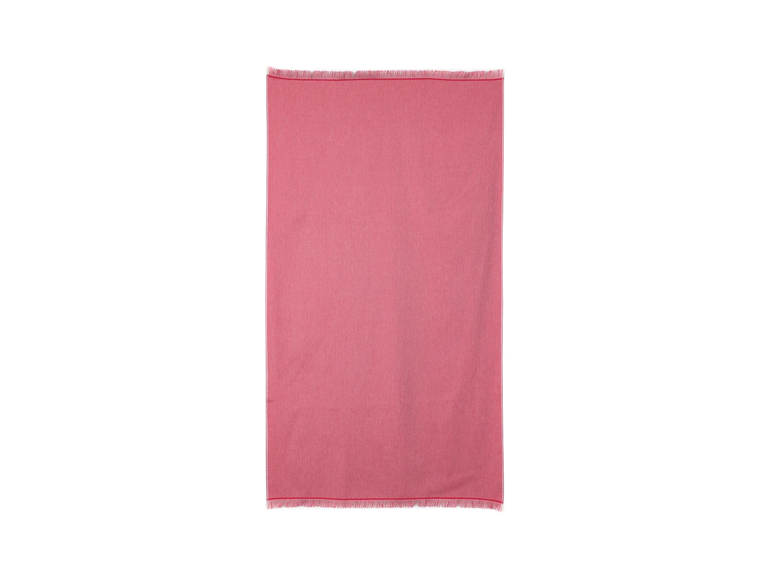 Drap de plage Fouta 100x180 cm coton 290 g/m² LUBECK Rouge