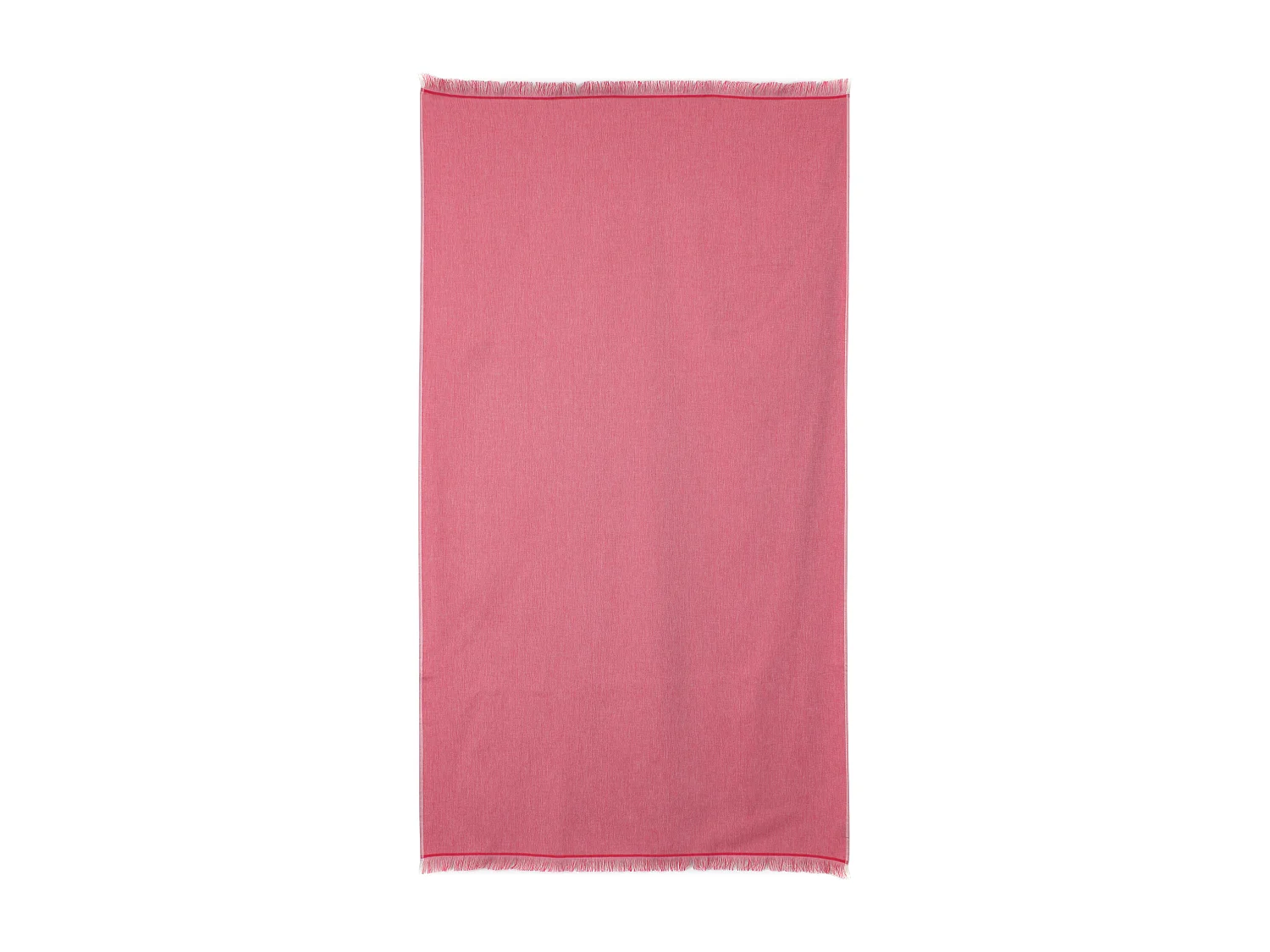 Drap de plage Fouta 100x180 cm coton 290 g/m² LUBECK Rouge