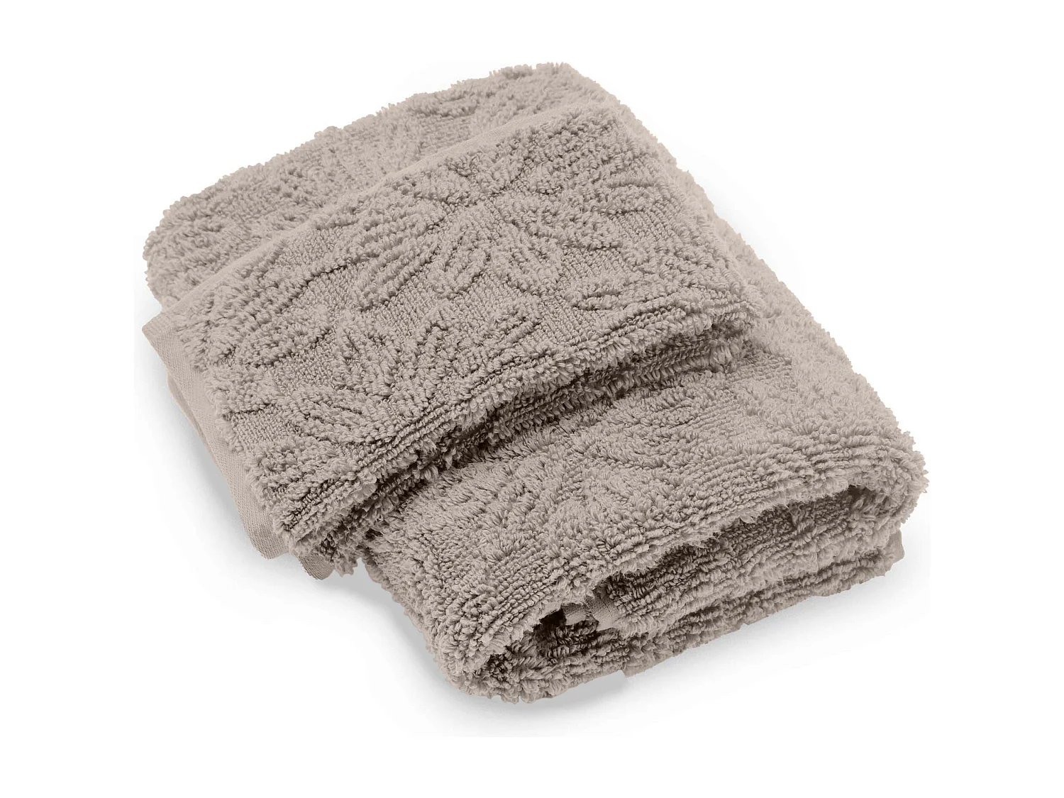 Serviette invité 420 g/m² 30x50 cm BAMAKO micro-coton beige Naturel