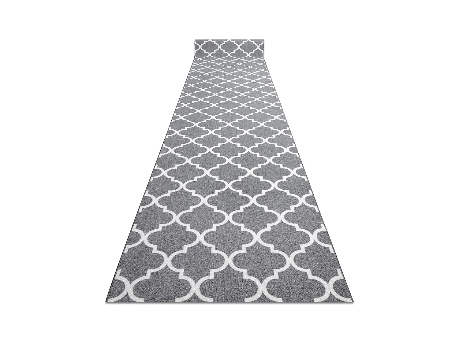 TAPIS DE COULOIR ANTIDÉRAPANT TRÈFLE MAROCAIN gris TRELLIS 30352 110x140 cm