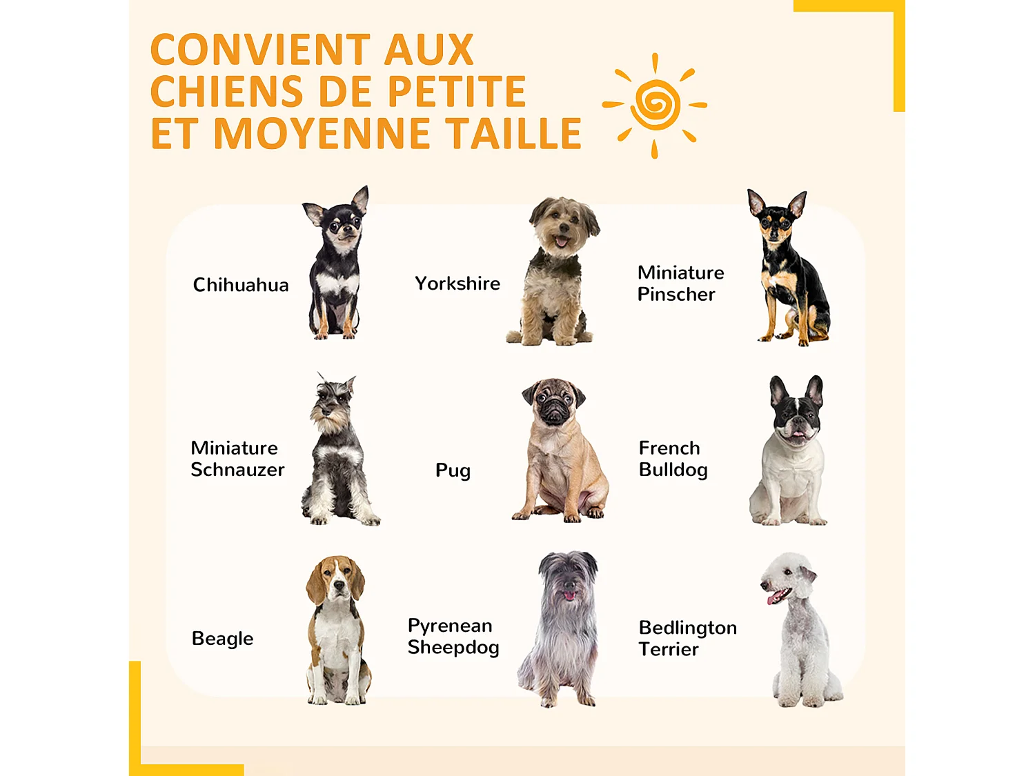 Parc enclos modulable pour chien porte 6 panneaux noir