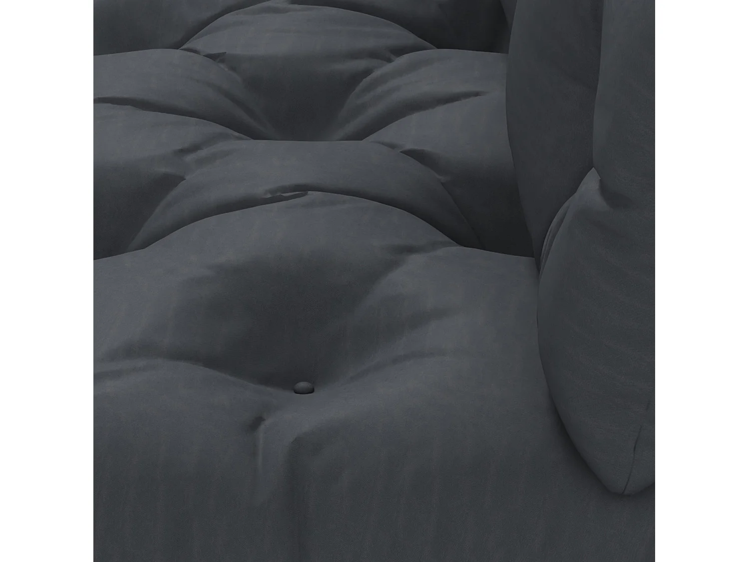 Ensemble de 2 coussins d'extérieur assise dossier canapé gris