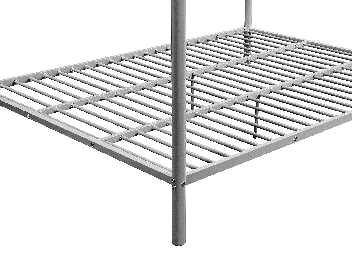 Våningssäng 2 x 140 x 190 cm - Silver - GEMINI III