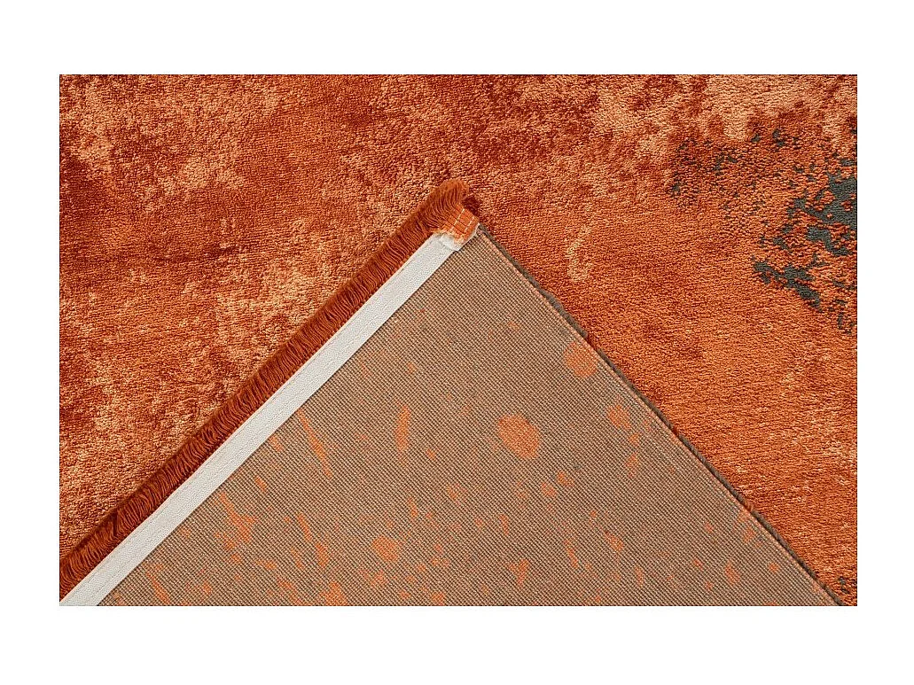 Tapete 170x120cm, design E509E na cor terracota - Conforto e elegância para o seu interior.