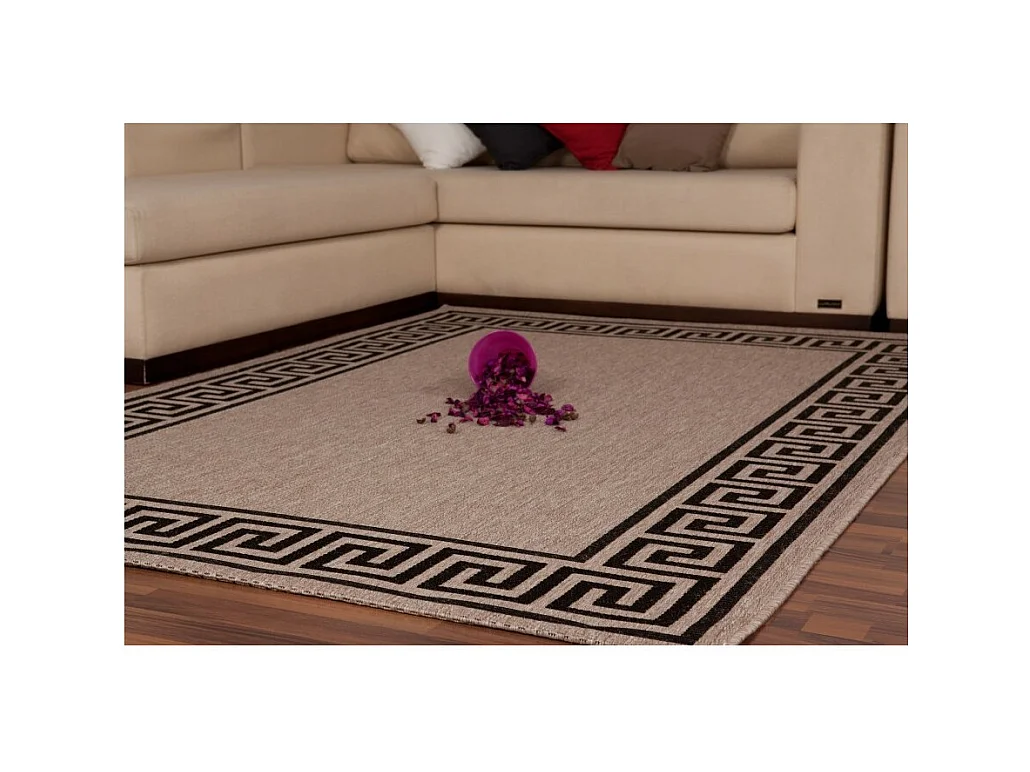 Teppich 290x200cm, Design F205A in Silberfarben - Komfort und Eleganz für Ihr Interieur