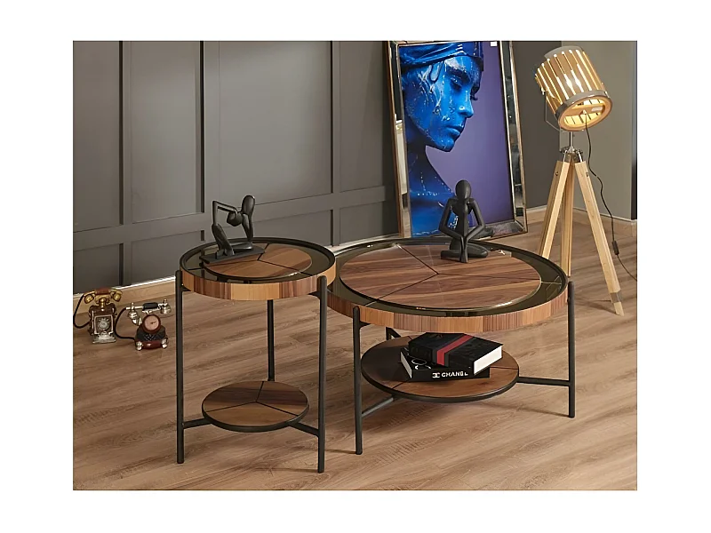 Table basse Star-Set/Marron