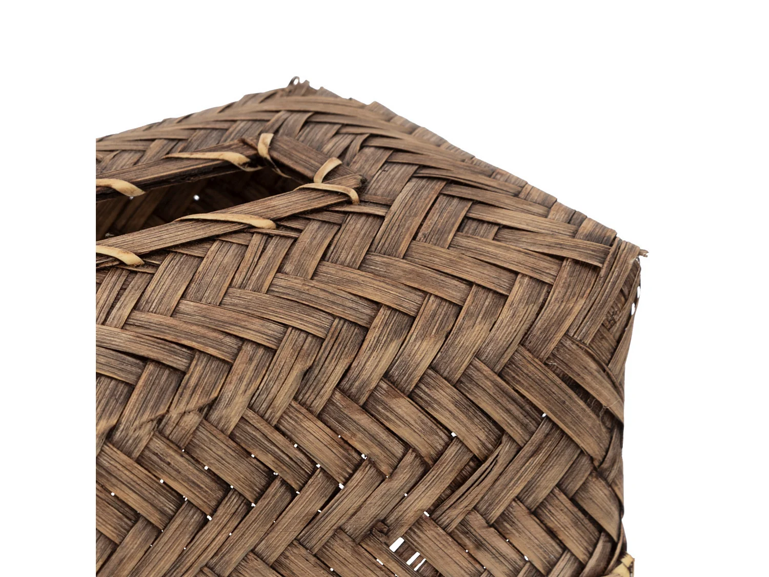 Boîte à mouchoirs en Bambou et Rotin Marron