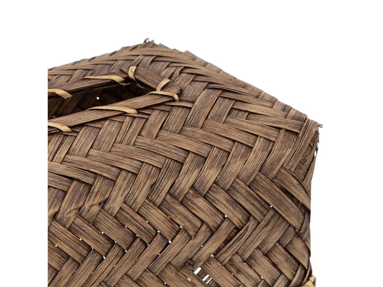 Boîte à mouchoirs en Bambou et Rotin Marron