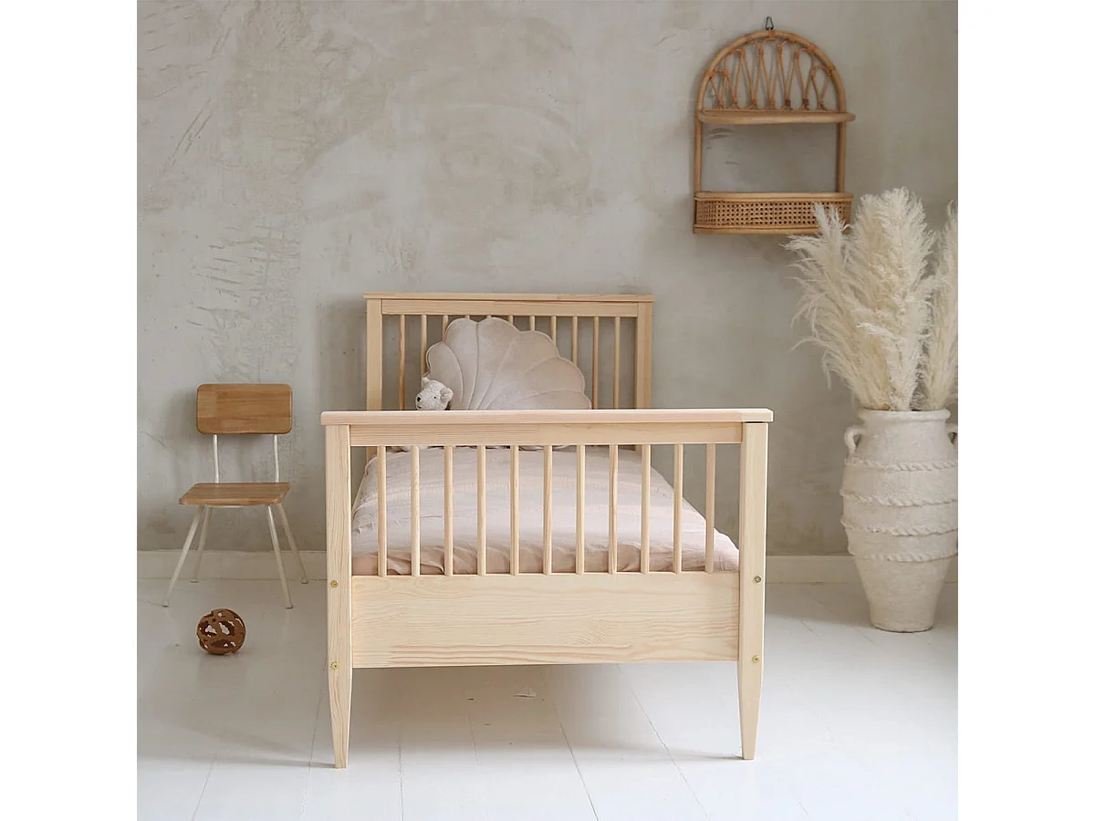 Säng 90x190 resår ingår ben 19 cm Daphné Bois