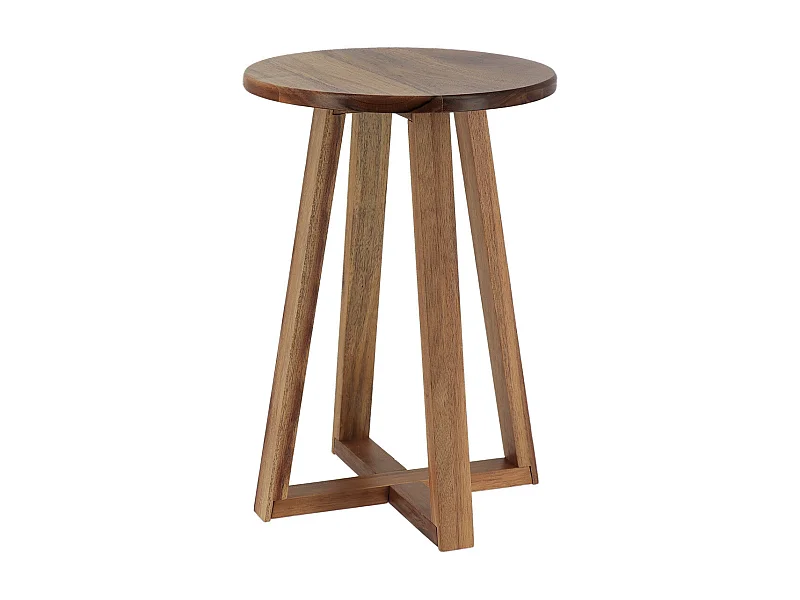 Tabouret de salle de bain en Bois d'Acacia H 43 cm