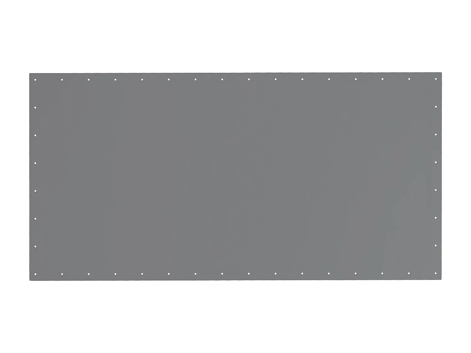 Toile de rechange carport auvent voiture dim. 6L x 3l m tendeurs élastiques inclus PE haute densité gris