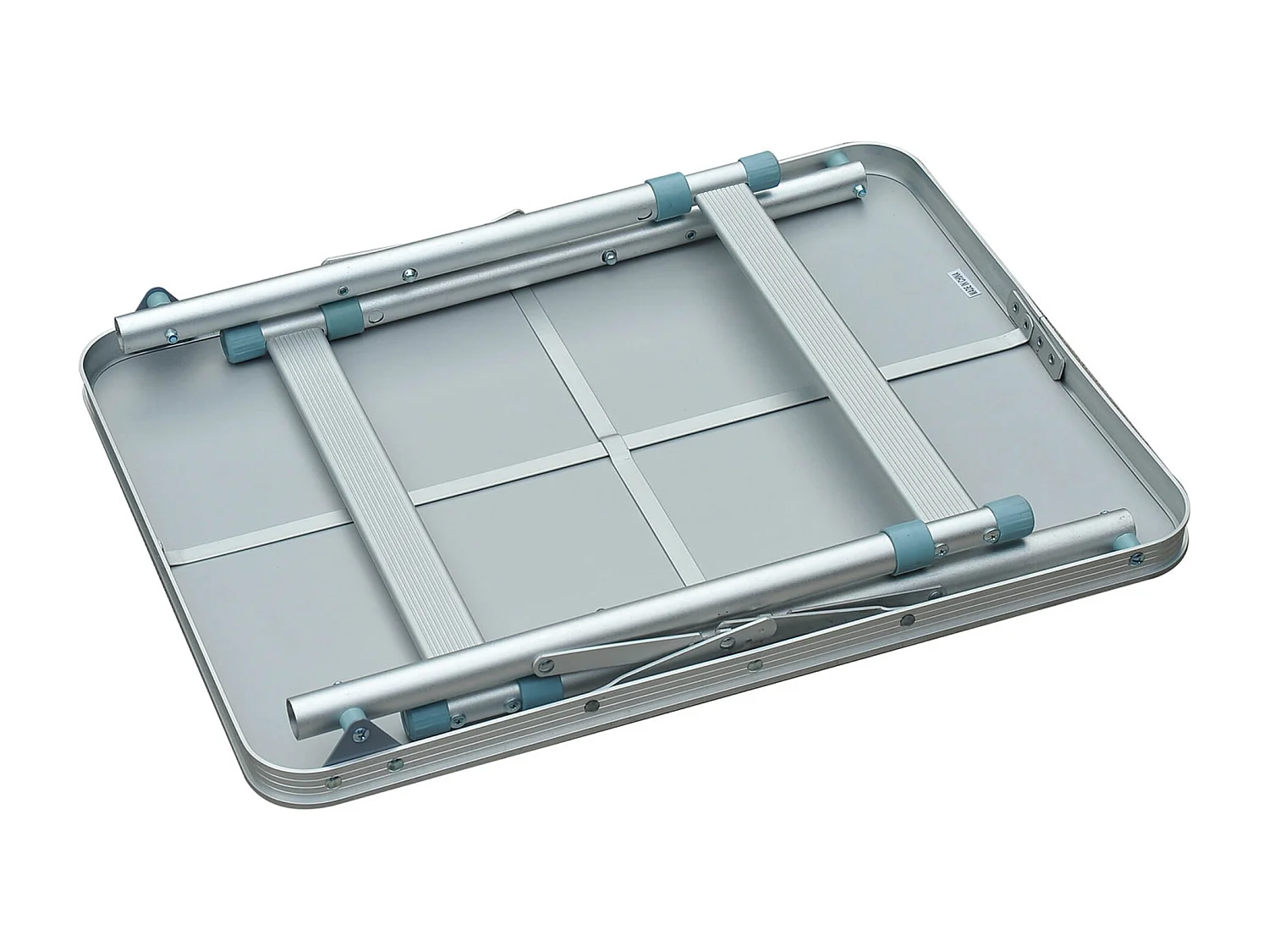 Table pliante table de camping table de jardin hauteur réglable aluminium MDF blanc