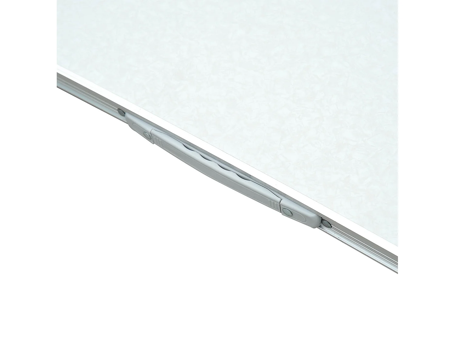 Table pliante table de camping table de jardin hauteur réglable aluminium MDF blanc