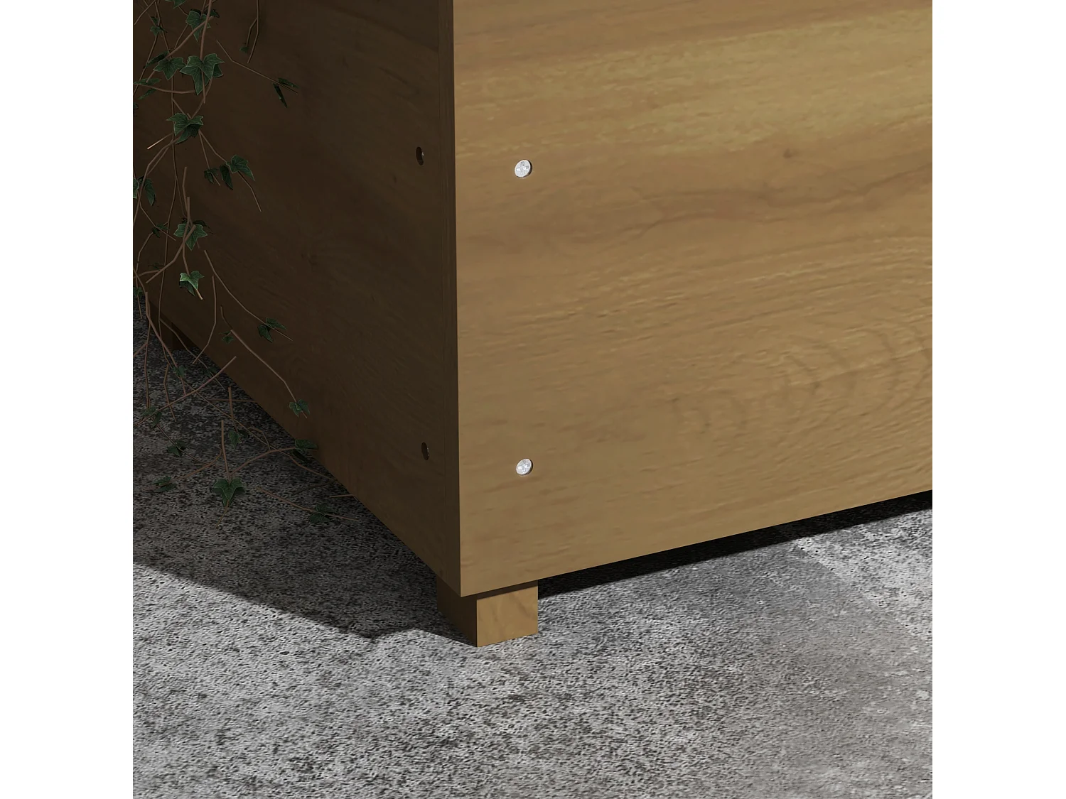 Jardinière rectangulaire potager sur pied avec treillis et arche bois sapin pré-huilé