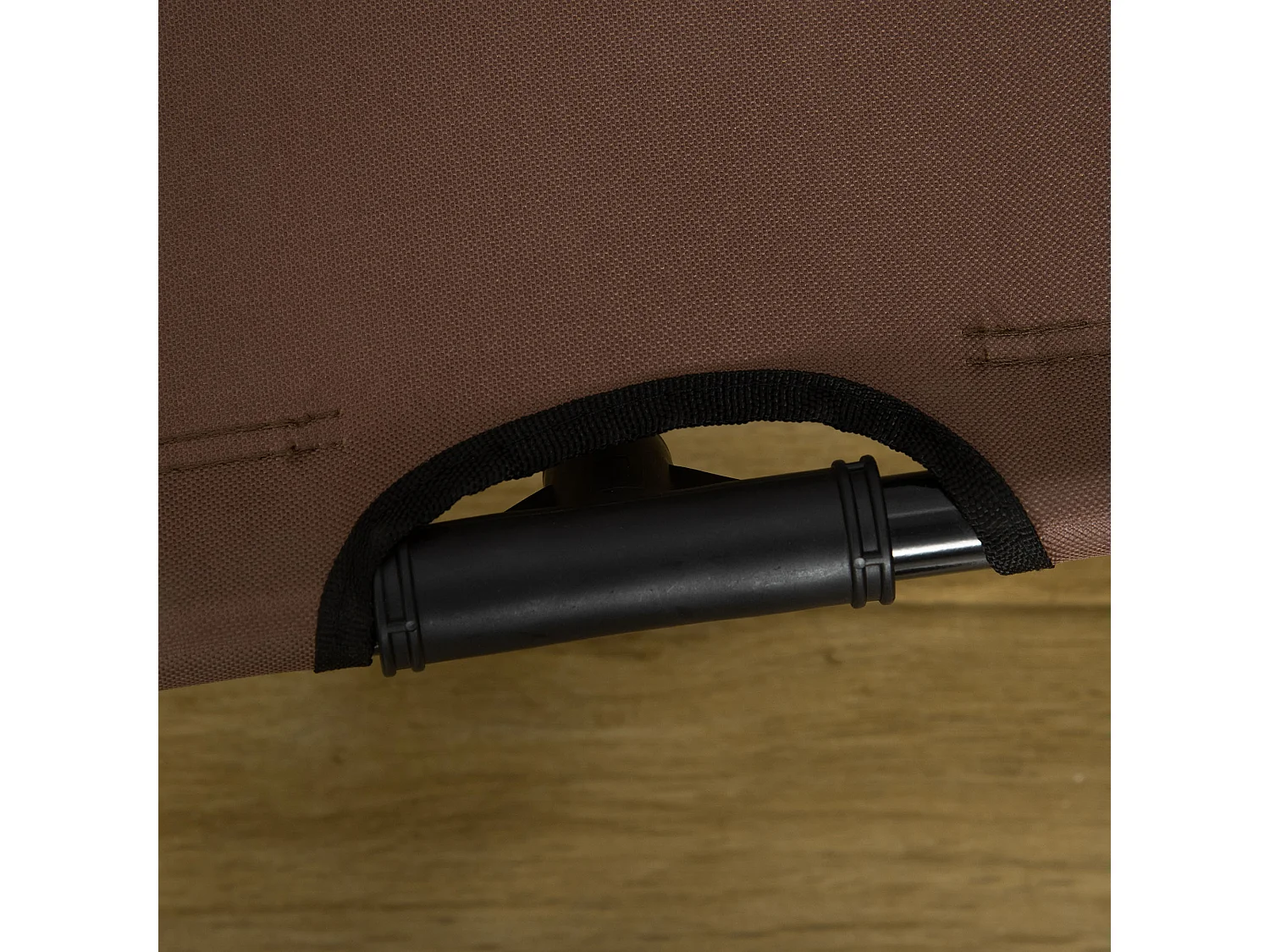 Lit pour chien chat sur pied velum anti-UV tissu Oxford micro-perforé sac transport inclus marron