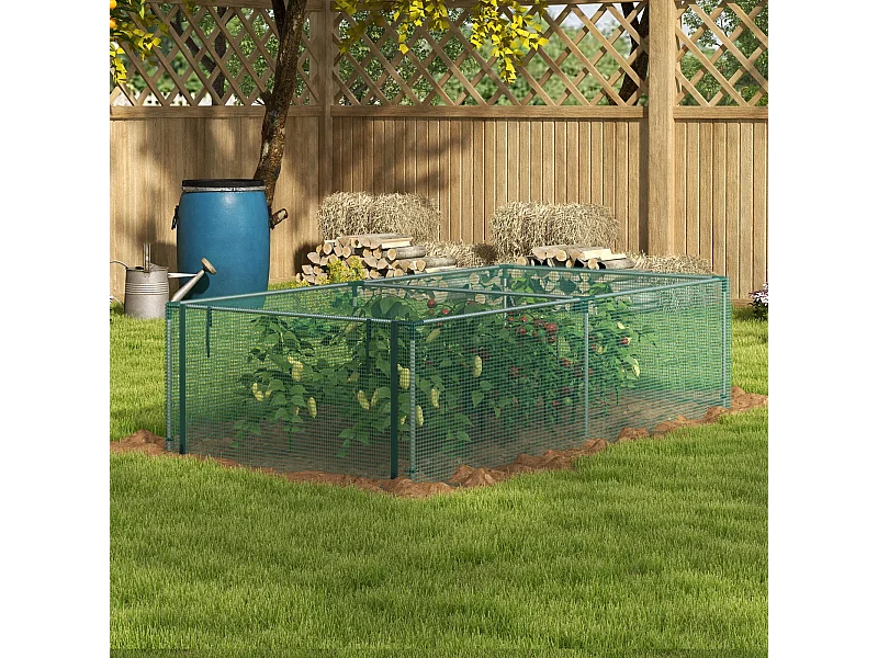 Serre de jardin serre à tomates filet protection porte HDPE vert