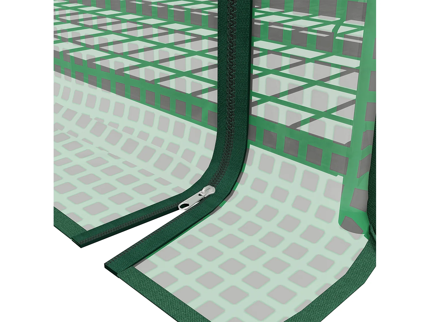Serre de jardin balcon étagère serre 4 niveaux acier bâche PE haute densité vert