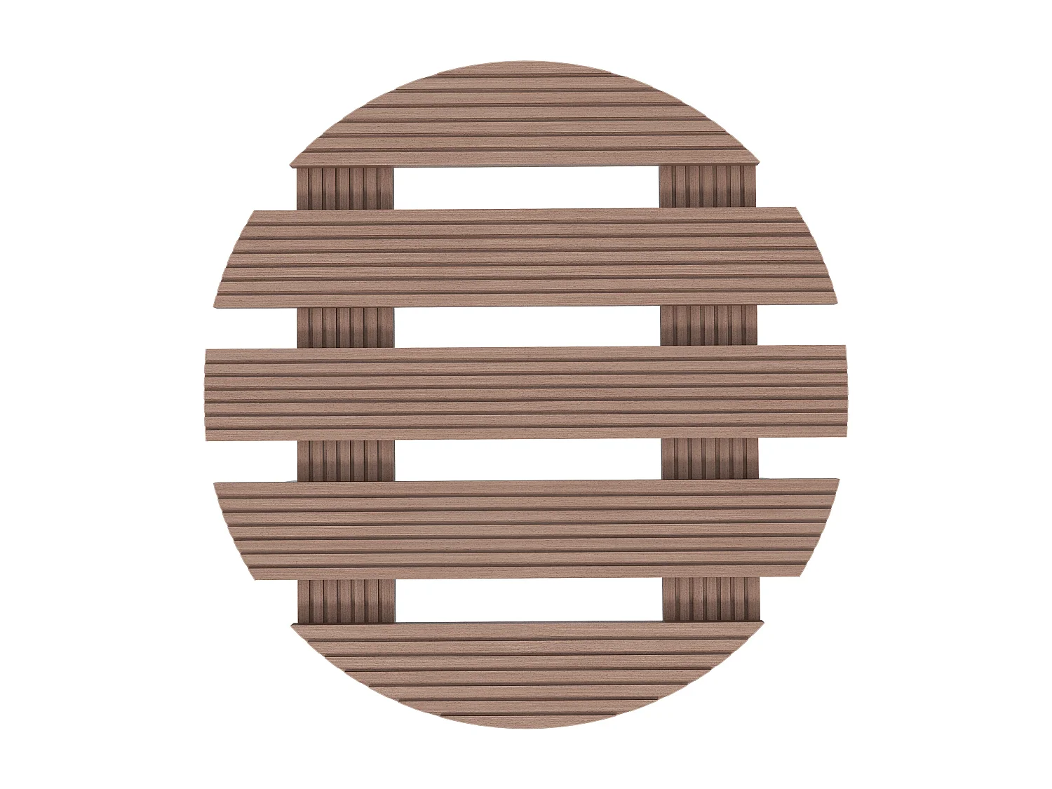 Lot de 4 supports ronds pour plantes avec roulettes intérieur extérieur