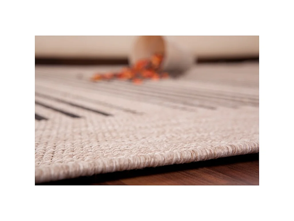 Alfombra 170x120cm, diseño F105A color plata - Confort y elegancia para su interior.