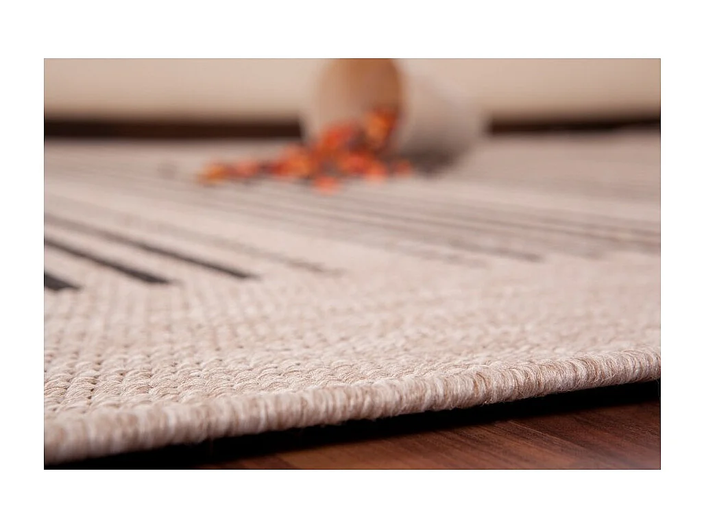 Tapis 170x120cm, design F105A coloris argent - Confort et élégance pour votre intérieur