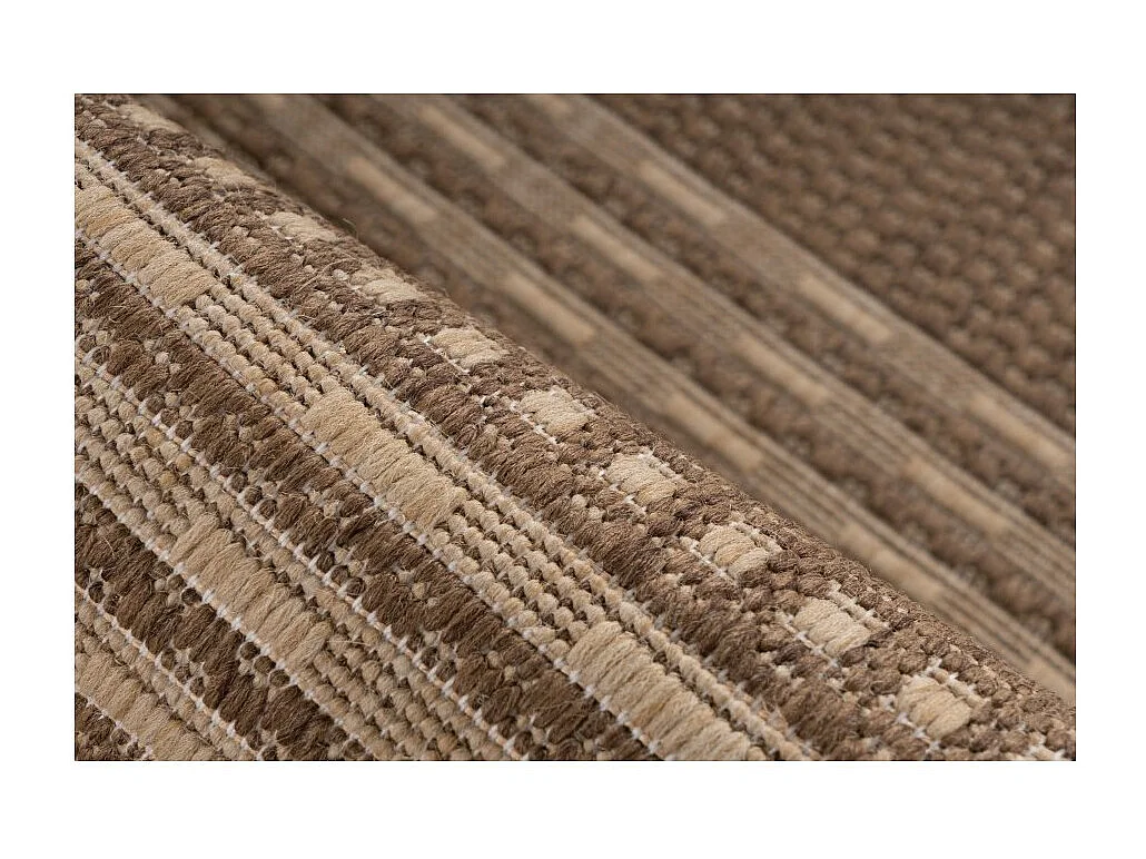 Tapijt 230x160cm, design F105A in koffiekleur - Comfort en elegantie voor uw interieur