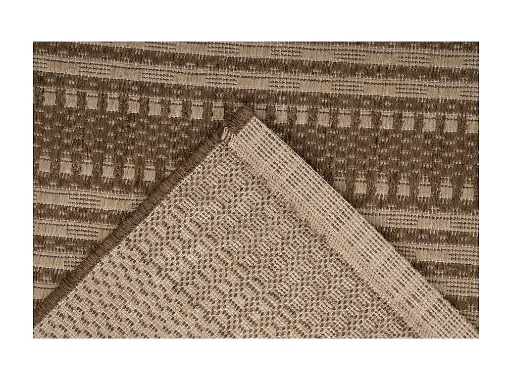 Tapijt 230x160cm, design F105A in koffiekleur - Comfort en elegantie voor uw interieur