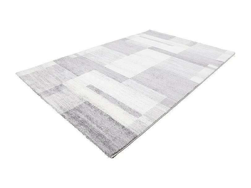 Tapis 150x80cm, design F105G coloris argent - Confort et élégance pour votre intérieur