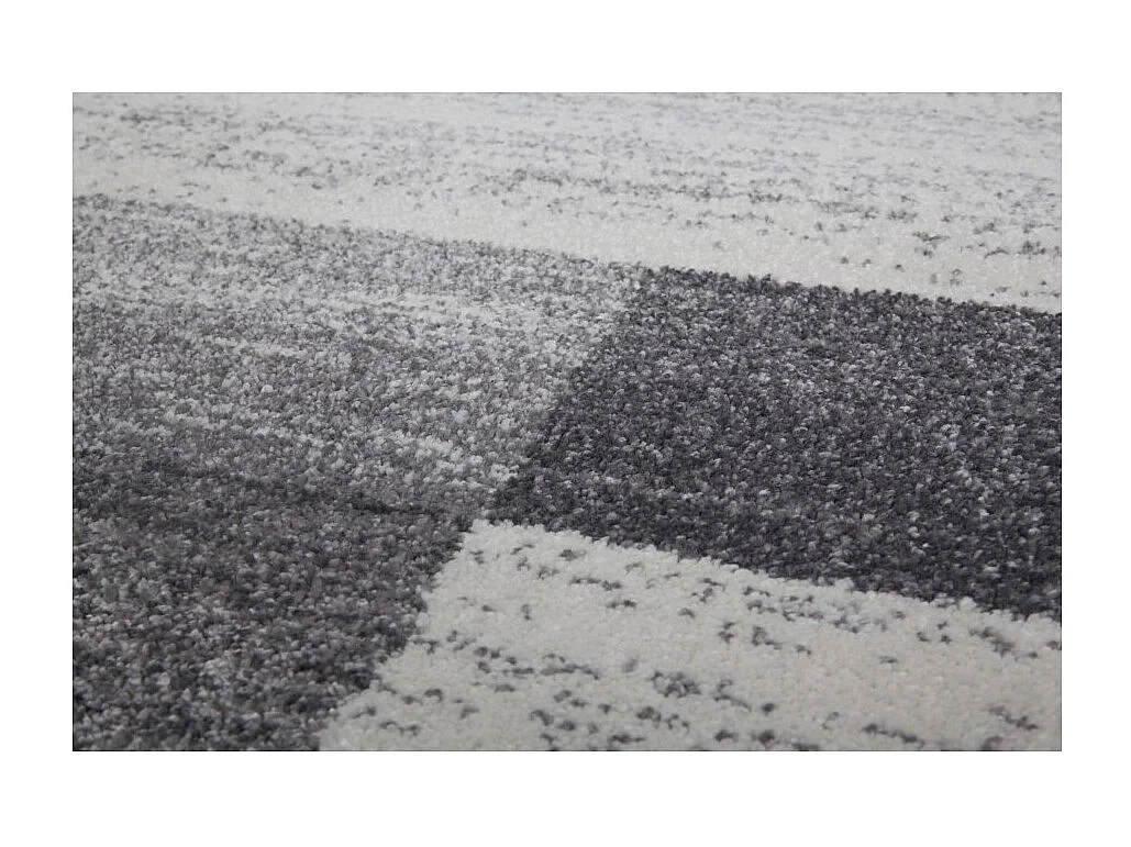 Tapis 150x80cm, design F105G coloris argent - Confort et élégance pour votre intérieur