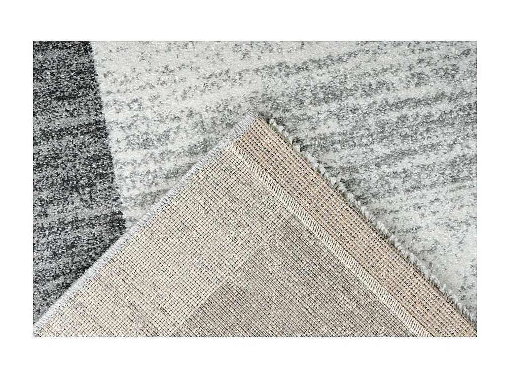 Tapis 150x80cm, design F105G coloris argent - Confort et élégance pour votre intérieur