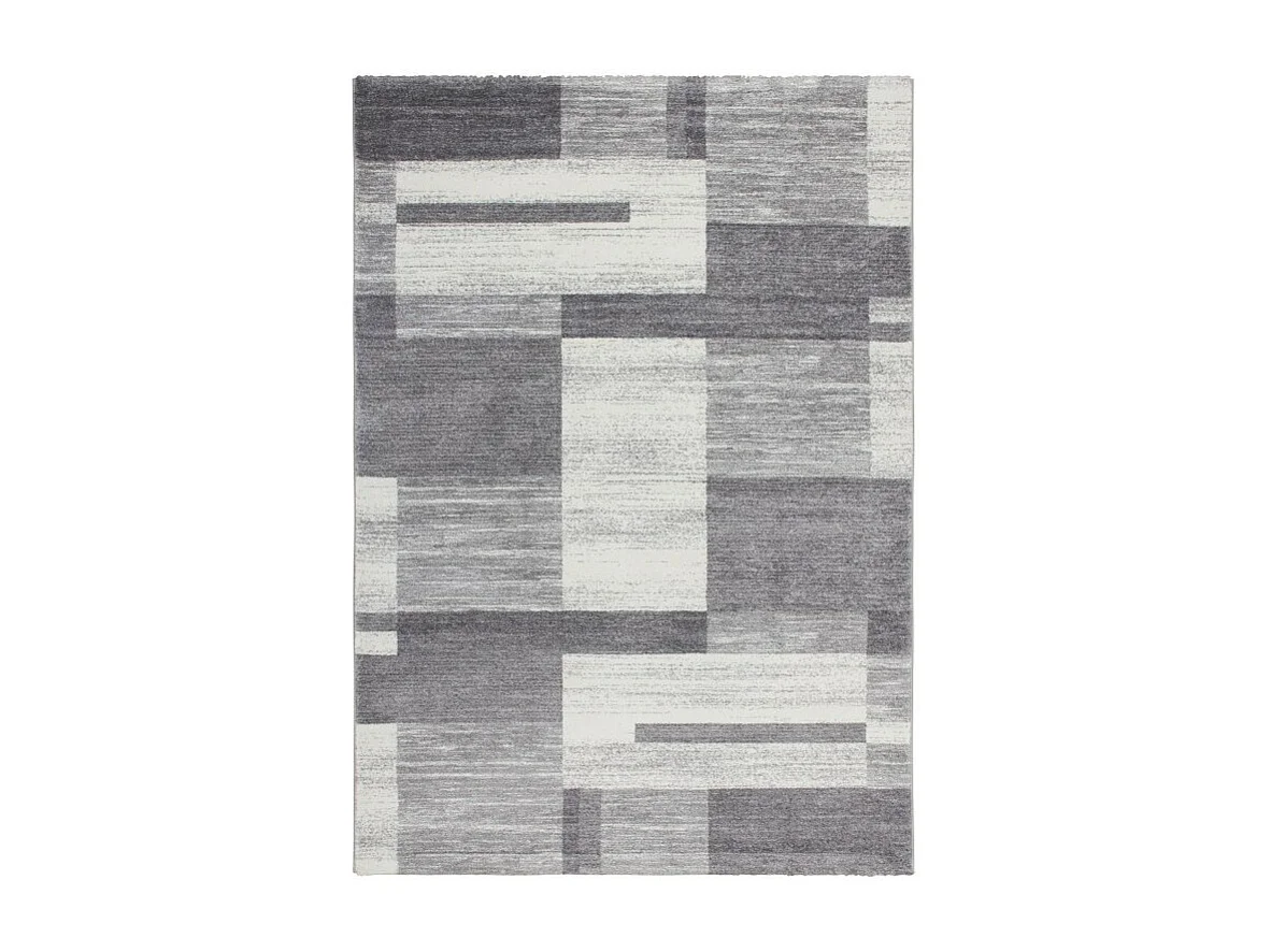 Tapis 150x80cm, design F105G coloris argent - Confort et élégance pour votre intérieur
