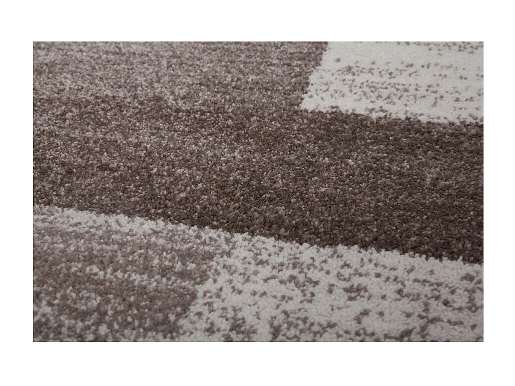 Tapis 150x80cm, design F105G coloris beige - Confort et élégance pour votre intérieur