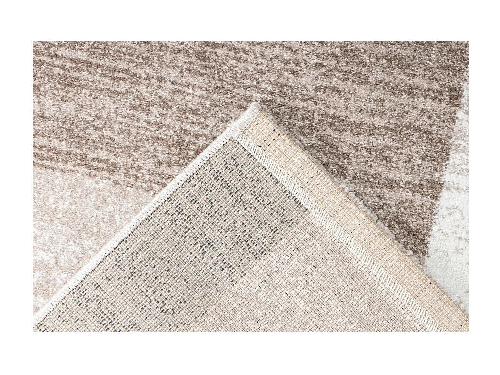 Tapis 150x80cm, design F105G coloris beige - Confort et élégance pour votre intérieur