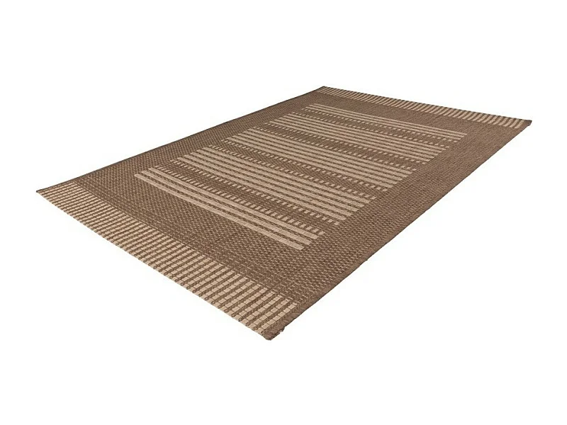 Tapis 170x120cm, design F105A coloris café - Confort et élégance pour votre intérieur