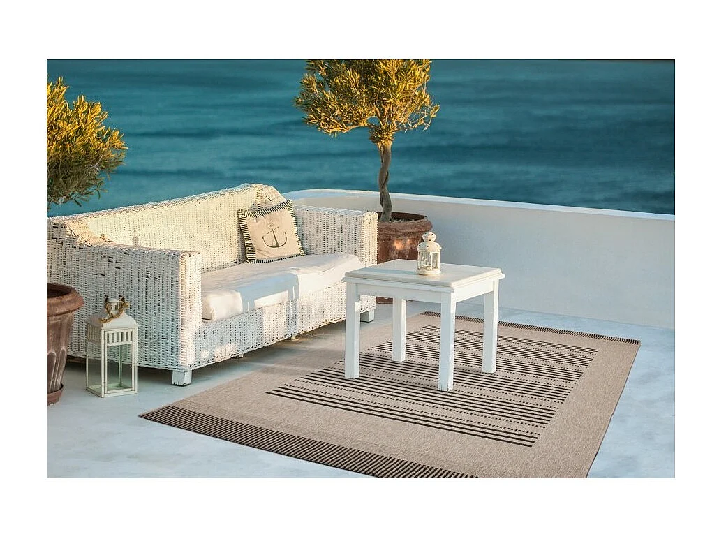 Alfombra 230x160cm, diseño F105A color plata - Confort y elegancia para su interior.