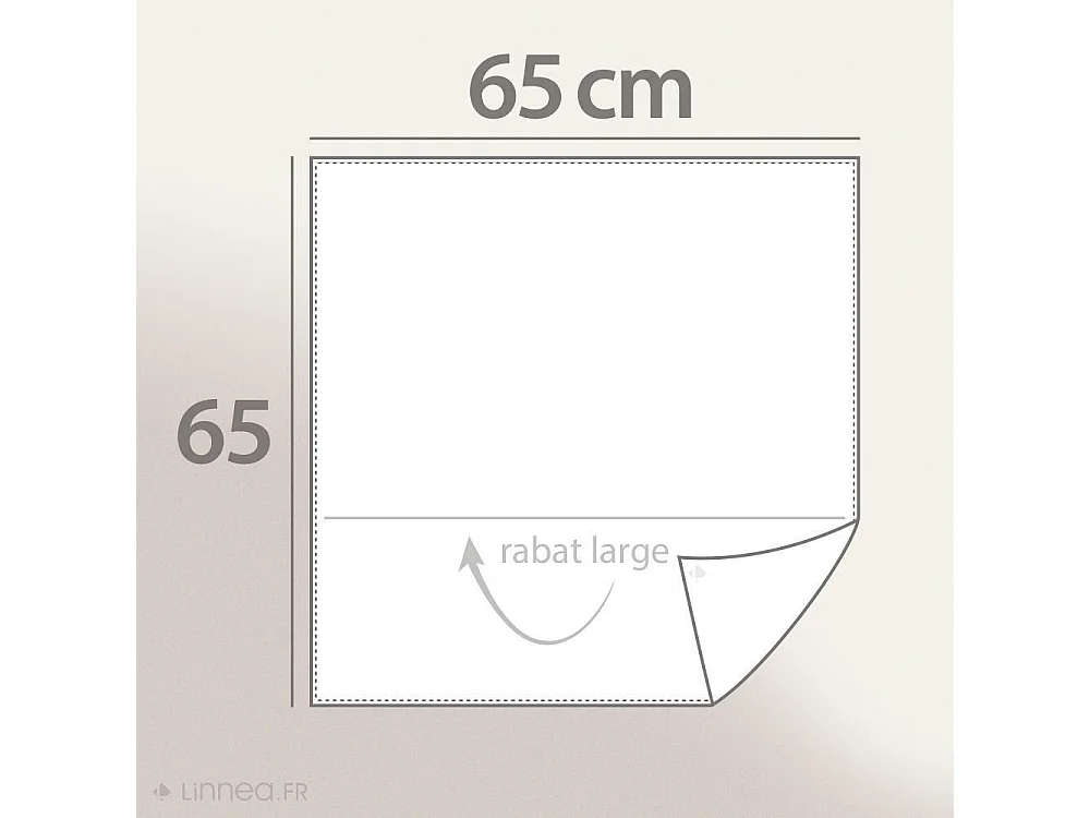 Parure de lit 200x200 cm 65x65 cm percale de coton NOÉ blanc 3 pièces