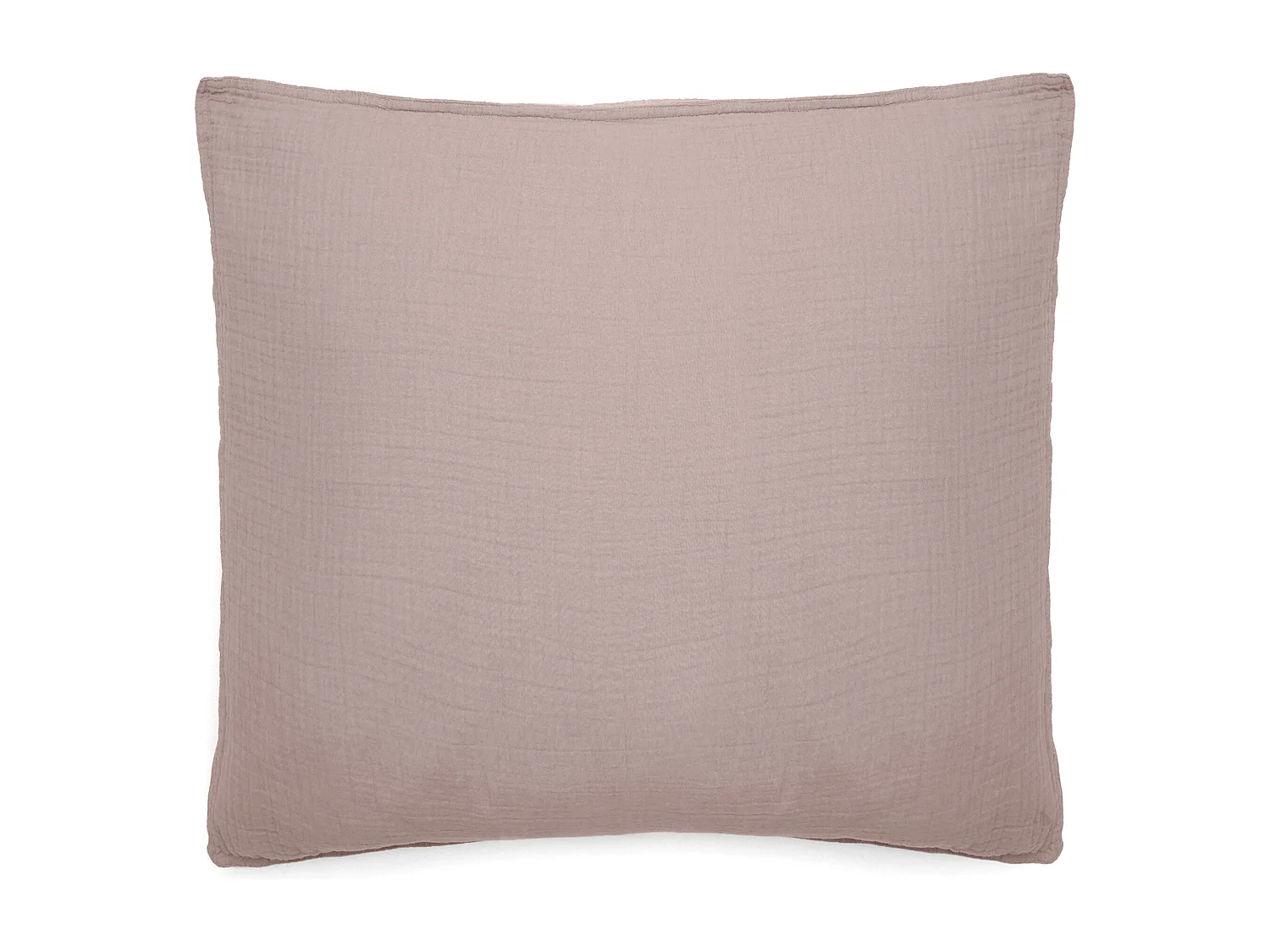Taie d'oreiller 65x65 cm mousseline de coton collection MILOS rose