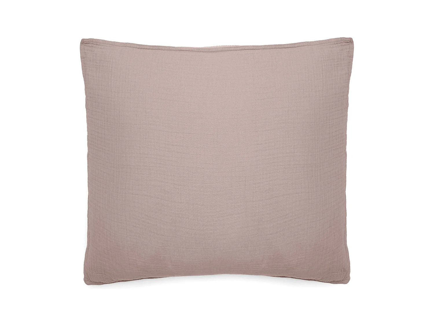 Taie d'oreiller 65x65 cm mousseline de coton collection MILOS rose